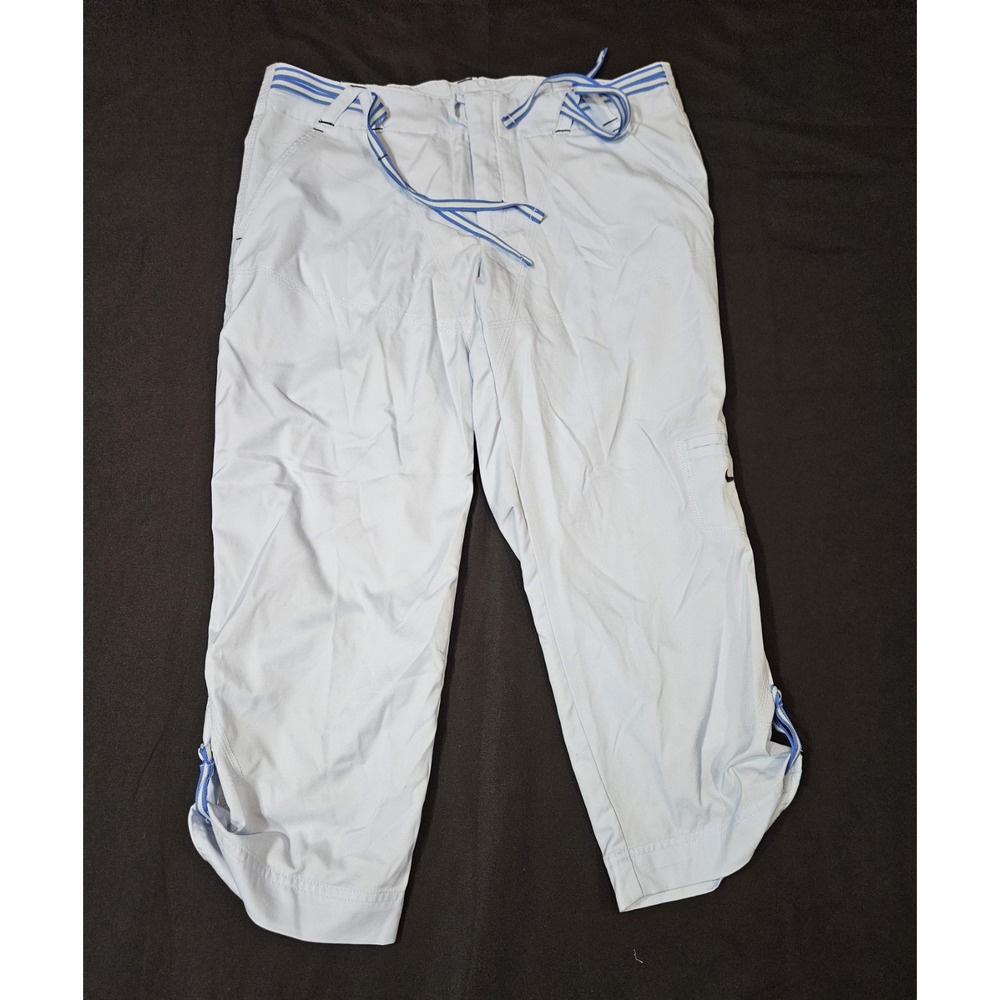 VTG Y2K Nike Capri Track Pants Baby Blue Women's Size Small